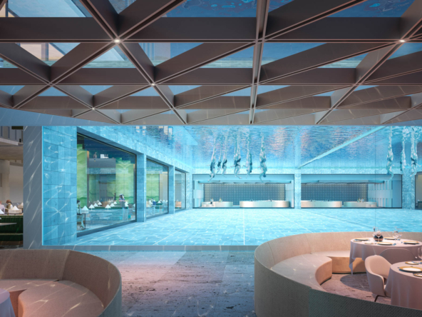 Portofino restaurant with views over the swimming pool